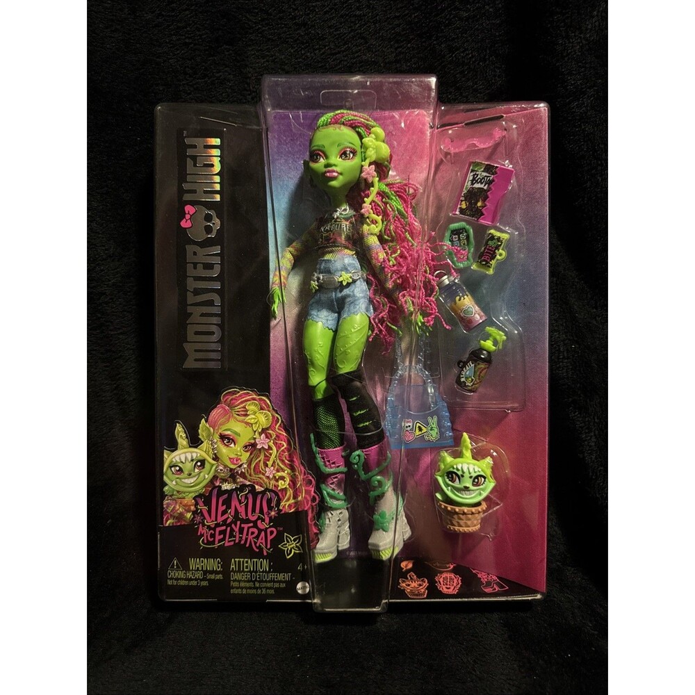 Monster High Venus McFlytrap Doll G3 Mattel Complete Clothes Accessories Stand